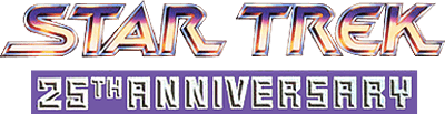 Star Trek 25th Anniversary logo for NES